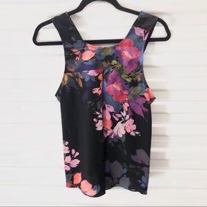 Nicole Miller Artelier Floral Sleeveless Blouse